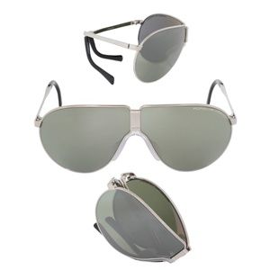 Porsche Design Frame - P'8480-B Titanium Foldable Olive/Silver Rare Discontinued